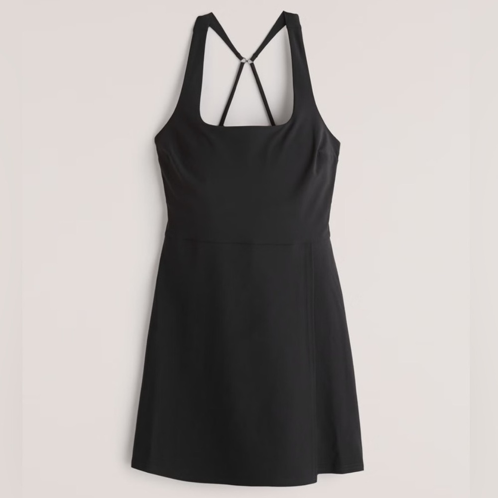 Abercrombie & Fitch Traveler Wrap Mini Dress in Black Size XXS